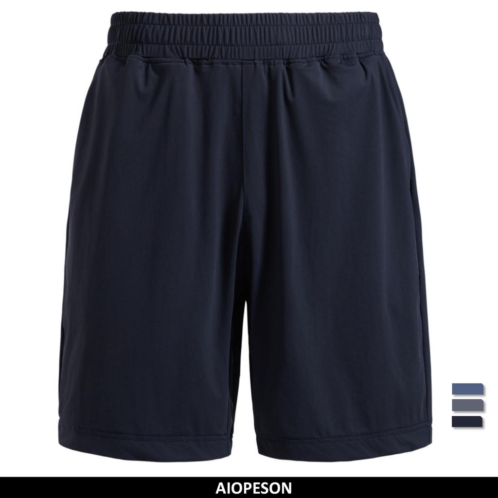 AIOPESON Comodi Pantaloncini da Vacanza da Uomo Colore Unico Vita Elastica Tasche Seta di Ghiaccio Traspiranti Asciugatura Rapida Estivi da Spiaggia