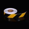 Yellow Black Twill Reflective Tape 5cm*25m Car-Styling Truck Vehicle Sticker Safety Self-Adhesive Waterproof High Reflector Film