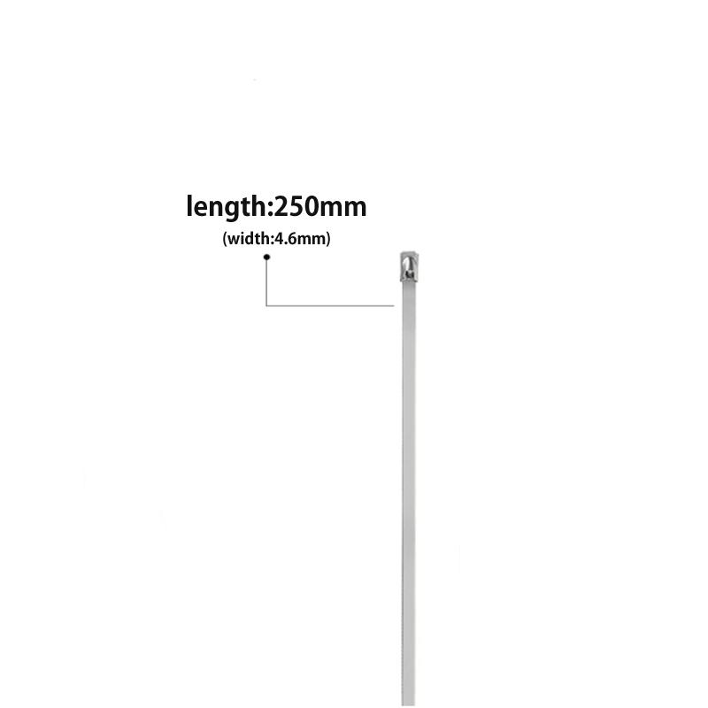 10/25 ks 304 nerezové ocelové kovové kabelové svazky Výfukové potahované zamykací kovové zipové výfukové multifunkční zamykací kabelové svazky