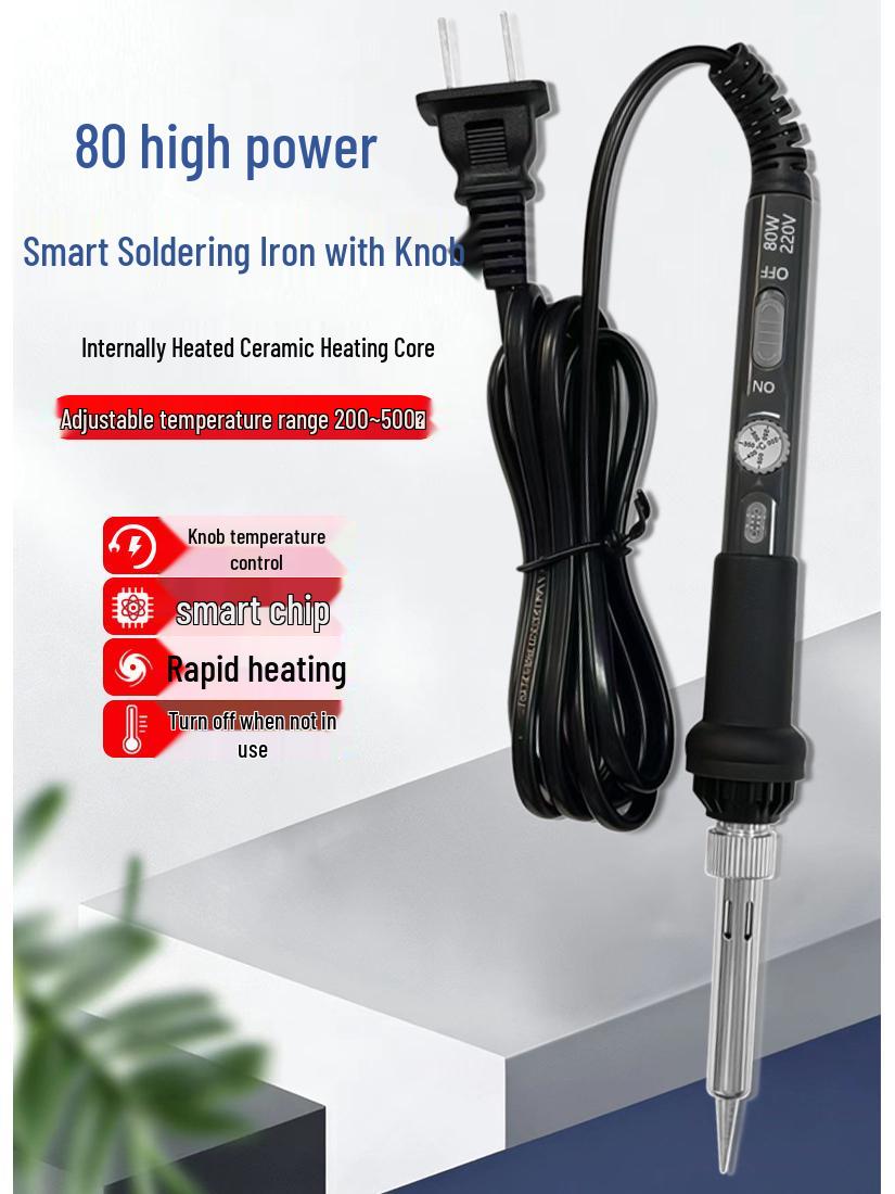 

80W Adjustable Temperature Electric Soldering Iron for Household and Circuit Board Repair
