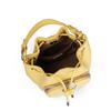 New Disney Synthetic Leather, Textile Mosaic Bucket Bag, One Shoulder Handbag Women's Yellow BMK-72631