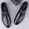 Wind Men's Business Leather Shoes Trend Large Size Platform Casual Men's Shoes Spring and Summer Small Leather Shoes