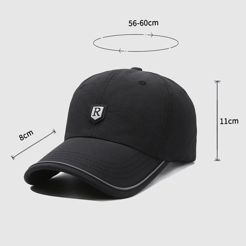 Letter Quick-Drying Thin Baseball Cap Men's Summer Outdoor Fishing Sports Sunscreen Cap Men Sun Hat