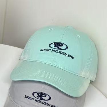 Spring And Summer Letter Embroidery Baseball Cap Female Face Peaked Cap Versatile High Quality Fashion Hat