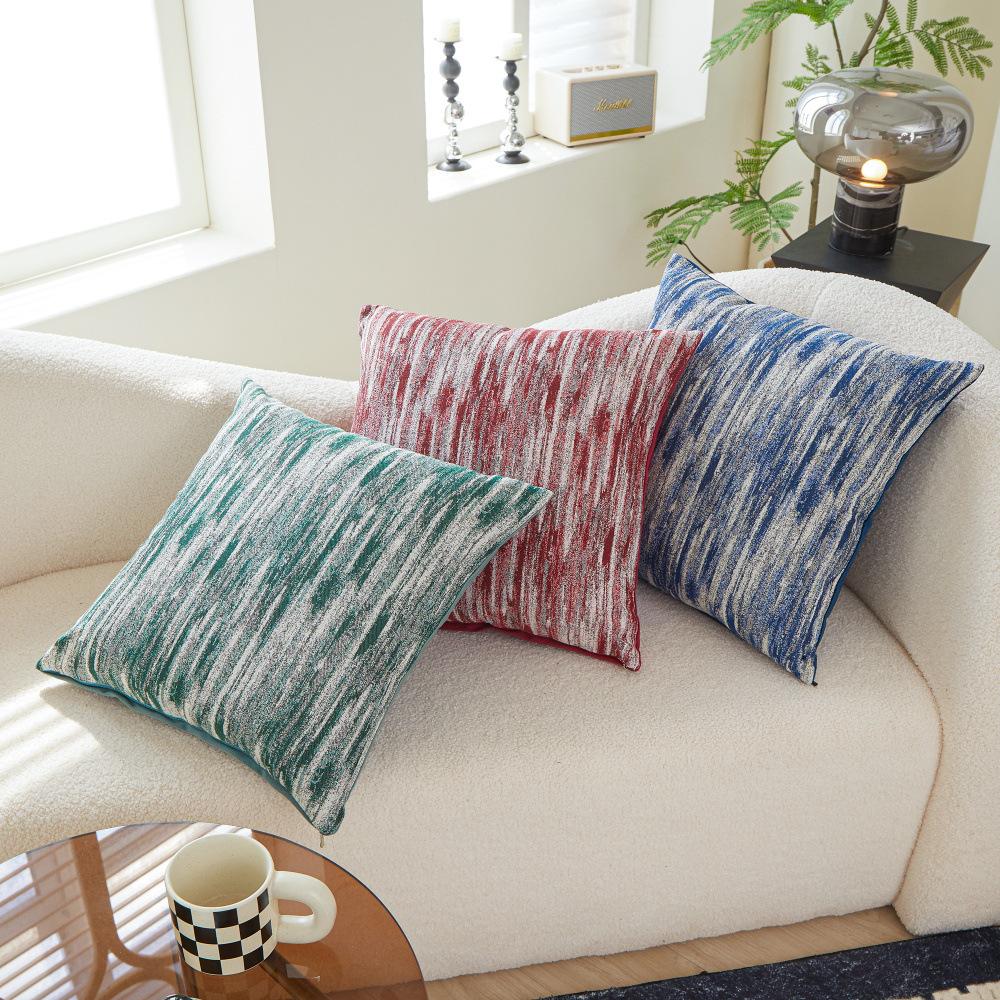 Polyester-cotton Yarn-dyed Jacquard Car Pillow, Business Gift Pillow, Bedside Pillow