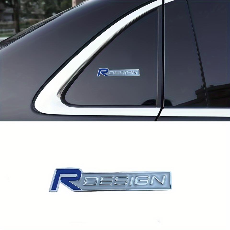 Auto 3D Kovové RDESIGN Logo Odznak Nálepka Auto Přední Mřížka Kufr Karoserie Emblém Nálepky Příslušenství Pro V40 V50 S40 S80 XC60 S90