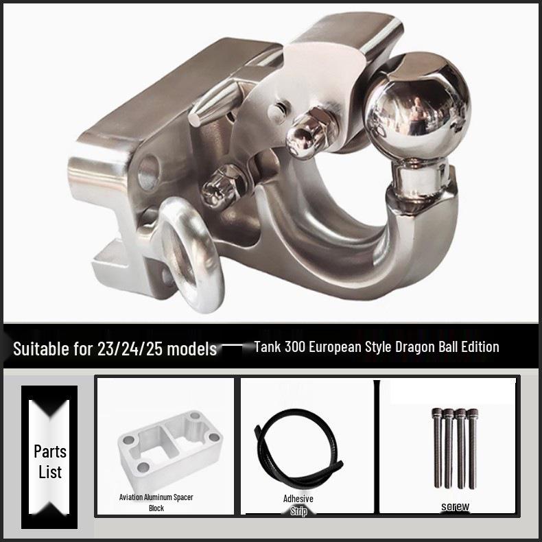 Premium 304 Stainless Steel Tow Hook for Tank 300, Patrol Cruiser, Land Cruiser, and Universal Rogue