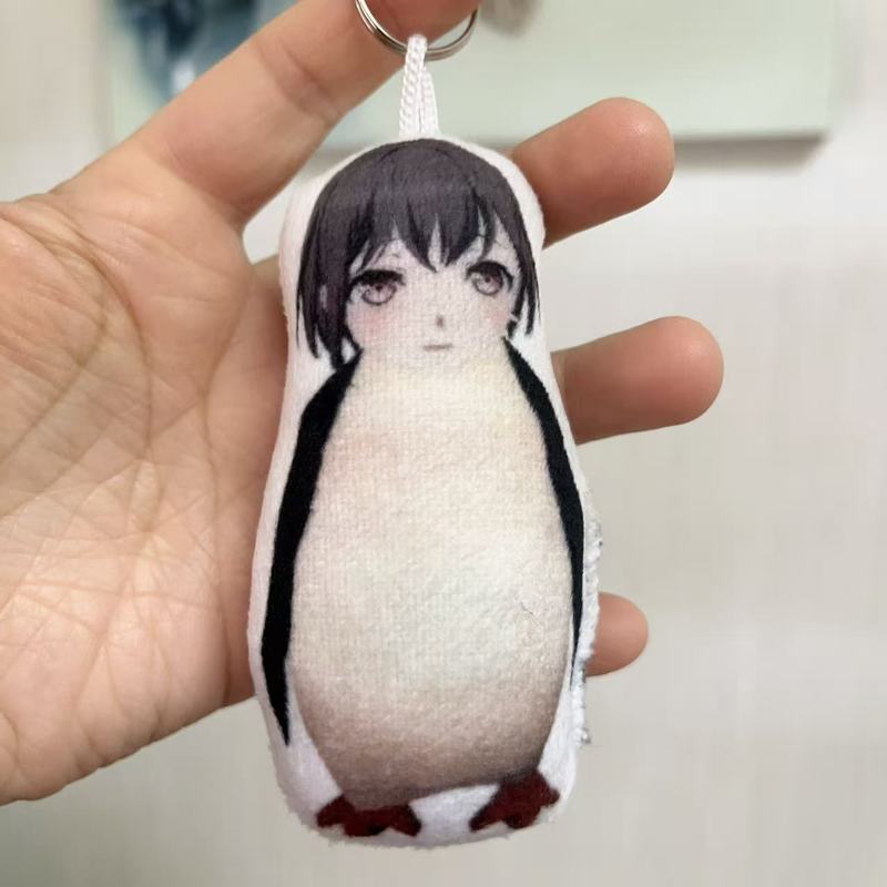 Takamatsu Tomori Penguin Voice Keychain Playful Squawking Sound Plush Pendant Gag Plaything Novelty Bag Charm Student Present