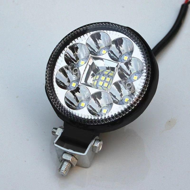 Round Led Spotlight High Brightness Beads Waterproof Universal Auxiliary Lamp For Motorcycle Offroad Night Use