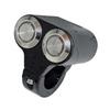 25-mm-Motorrad-Lenker-Hand-Return-Taste LED-Licht-Lampen-Steuerschalter