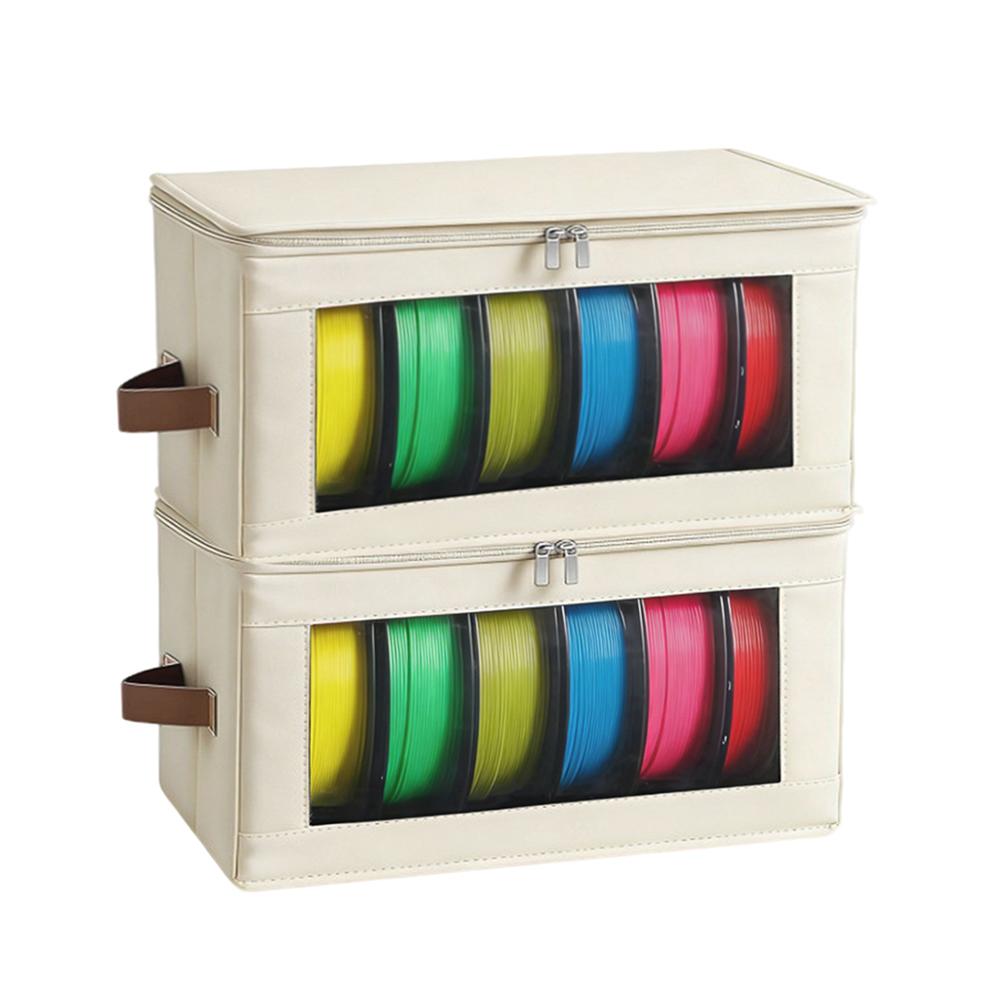 For PLA For ABS Filament Storage Box For 3D Printing Black Beige Effective Filament Sorting Solution Filament Organizers