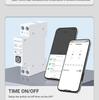 ZigBee Tuya Smart Circuit Breaker with Remote Control, Timer, Metering, Overcurrent and Overvoltage Protection, and Alarm.