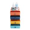 4Pcs Drawer Plastic Storage Box Desk Organization Stackable Storage Drawers Set for Home Office
