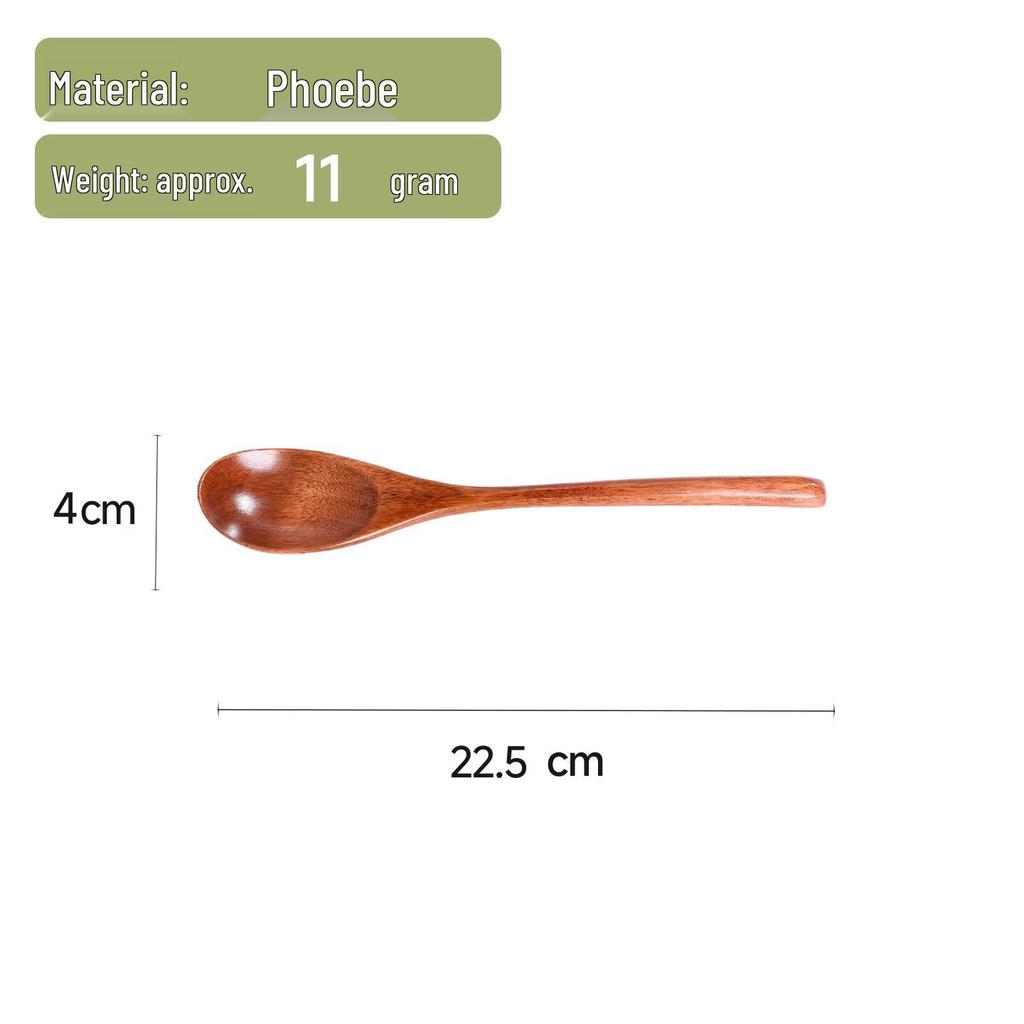 Portable Wooden Cutlery Set: Nanmu Chopsticks, Spoon & Fork