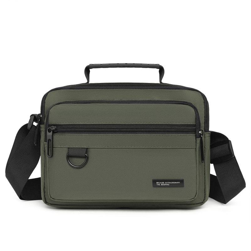 Men's Business Casual Shoulder Bag - Spacious Waterproof Messenger with Organizer Pockets