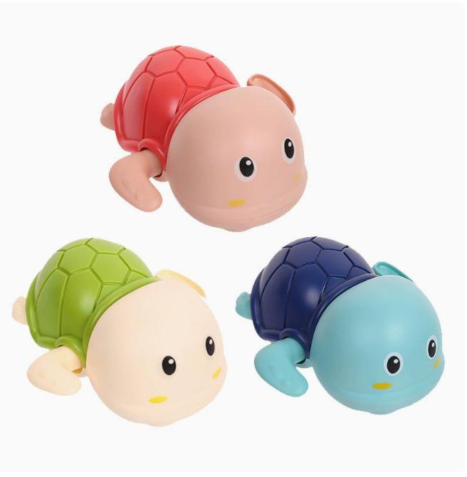 Douyin Baby Bath Toys: Wind-up Swimming Frog for Infants