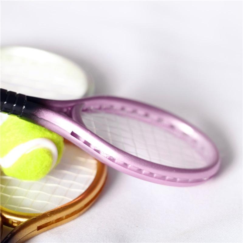 Tennis Ball Set Toddlers Household Model Kit Boys & Girls Gift Doll House Decor Model Mini Miniature House Decors