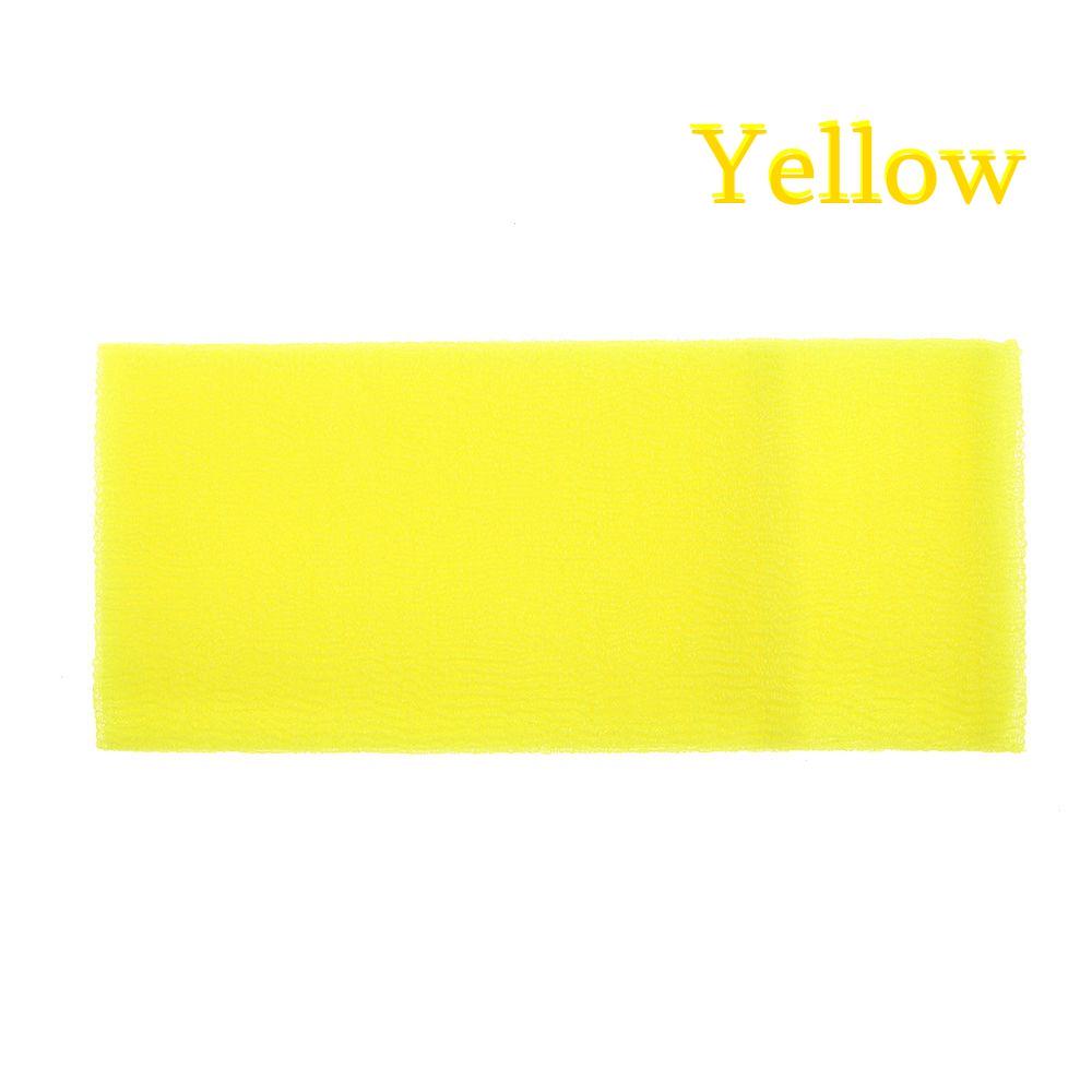 Fashion Nylon Hot Sale Washing Towel Body Cleaning Bath Shower Cloth Scrubbing жёлтый