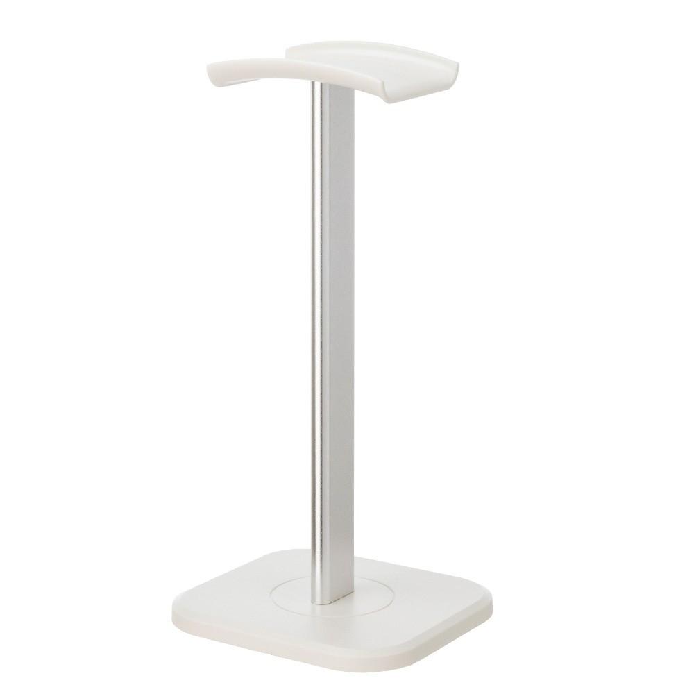 with Anti-Slip Base Headset Holder ABS & Aluminum Alloy Over-Ear Headset Holder Desktop Use 02 White