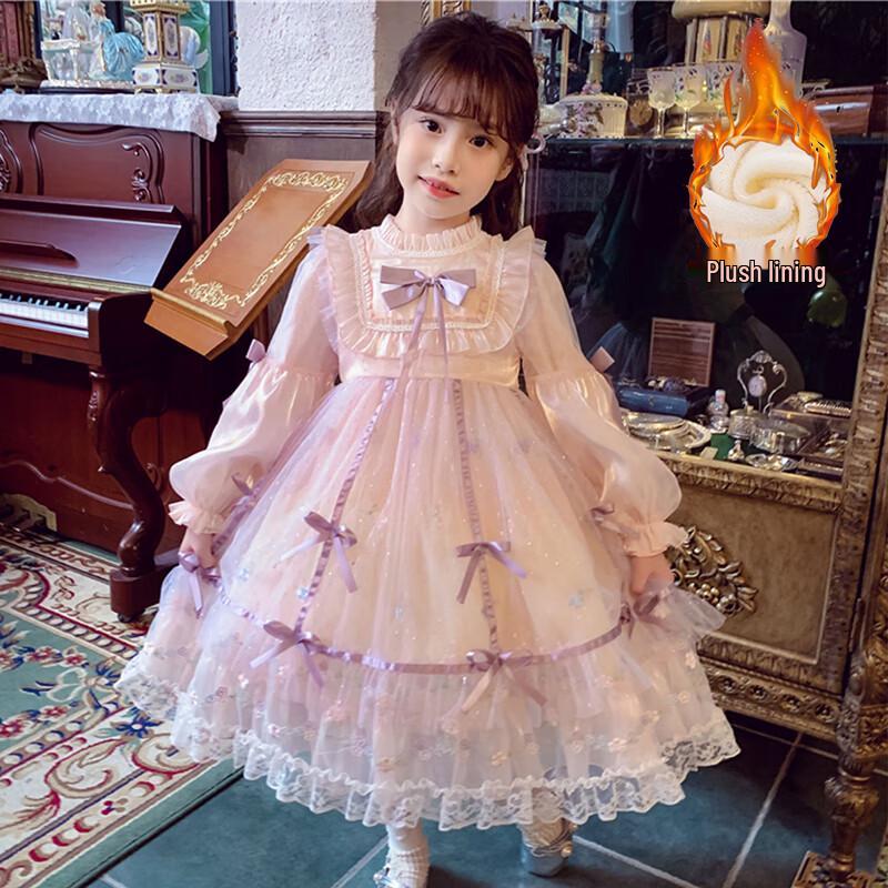 Anniyouer Girls' Winter Lolita Princess Dress