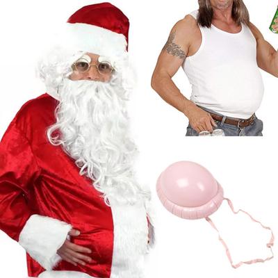 Nafukovací falešné břicho rekvizita Santa Claus těhotná žena pivní břicho kostým pro Halloween Vánoční kostýmní doplňky