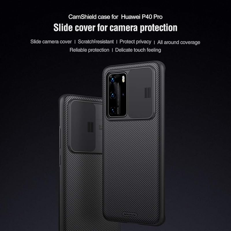 

For Huawei P40 Pro 5G Case, Nillkin Camshield Pro Series Case With Slide Camera Cover, Slim Stylish Protective Case For 0 чорний