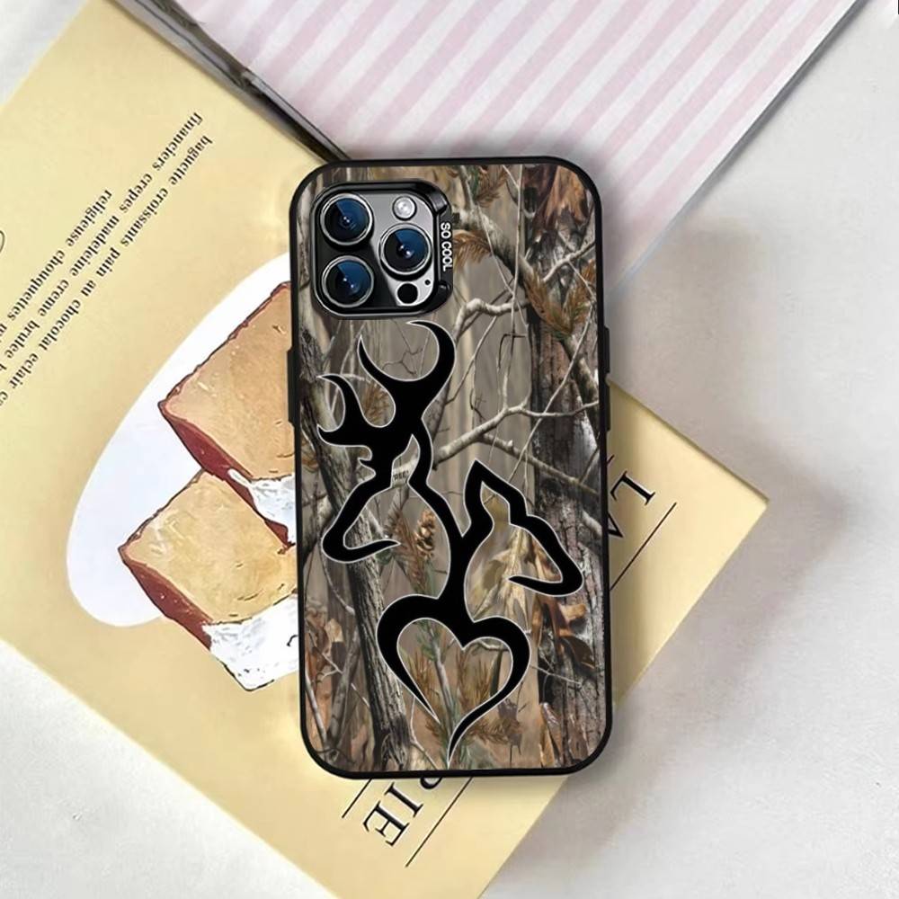 Jagd Camo Handyhülle Für iPhone 17,16,15,14,13,12,11 Plus,Pro Max,XS,Farbig Silberbeschichtete Innenabdeckung