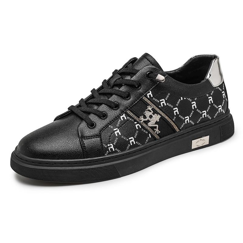 Men Premium Casual Board Shoes Luxury Style Low Top Sneakers Comfortable Walking Non Slip Street Shoes Sizes 39-44 for City Walk 39