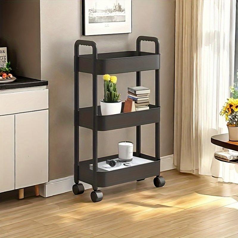 

Multi-Layer Rolling Storage Cart with Wheels - Durable Plastic Organizer for Underwear, Socks, and Accessories