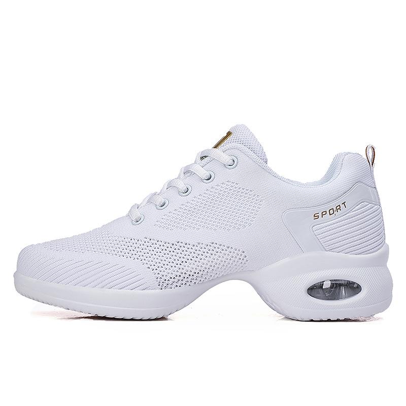 New square dance shoes mid-heel mesh dance shoes breathable dance shoes women's soft-soled sailor dance shoes