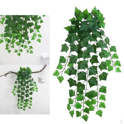 1 Strand Artificial Ivy Plants Vine Hanging Garland Foliage Flowers Home Kitchen Garden Office