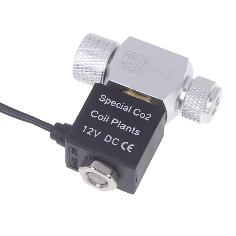 Aquarium Co2 Solenoid Valve Regulator 110V-220V Low Temperature Co2 Aquarium Fish Tank Electric Magnetic Valve Eu Us Dc12V