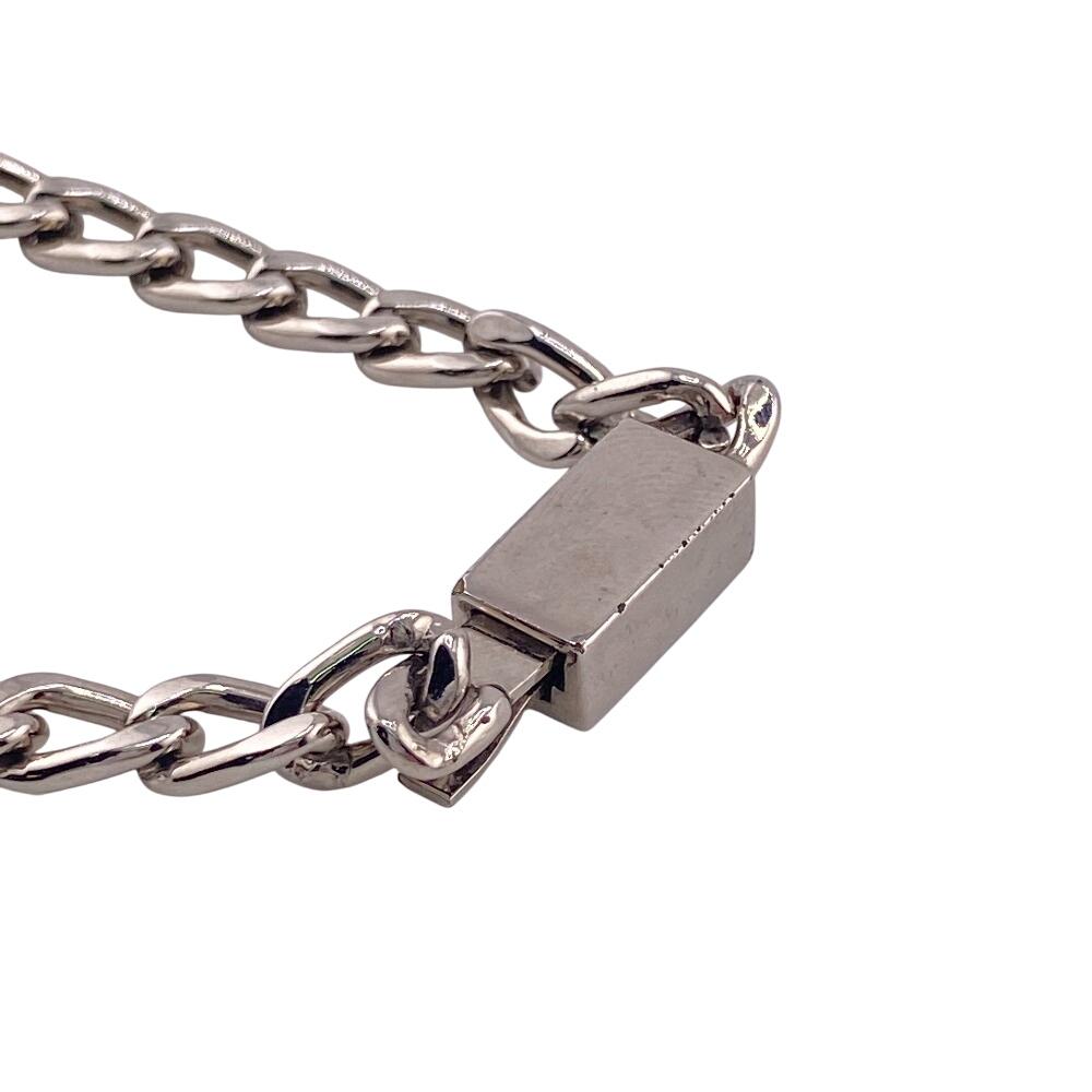 LOUIS VUITTON M00045 Chain metal LV Horn Bracelet bracelet Silver metal Women Used