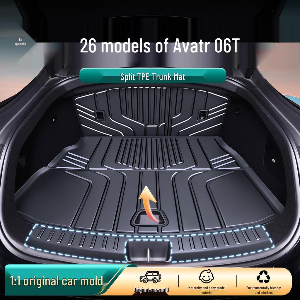Avatr 06T Trunk Mat Complete Set: TPE Car Interior Accessories for 26 Models