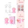 Strawberry Night Light, Cute Silicone Strawberry Lights Kawaii Room Decor, USB Rechargeable Bedside Lamp 3 Gear Touch Lighting, Cute Strawberry Gifts