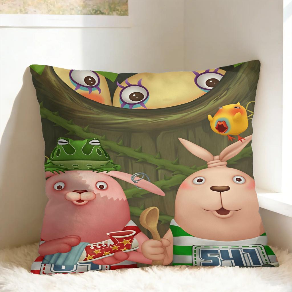 U-Usavich rabbit Pillow Cover  Morden Pillow Case For Living Room Bed Chair Custom Cushion Cover Gift