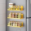 Wall Mounted Magnetic Spice Rack Punch Free Kitchen Storage Shelves  Living Room