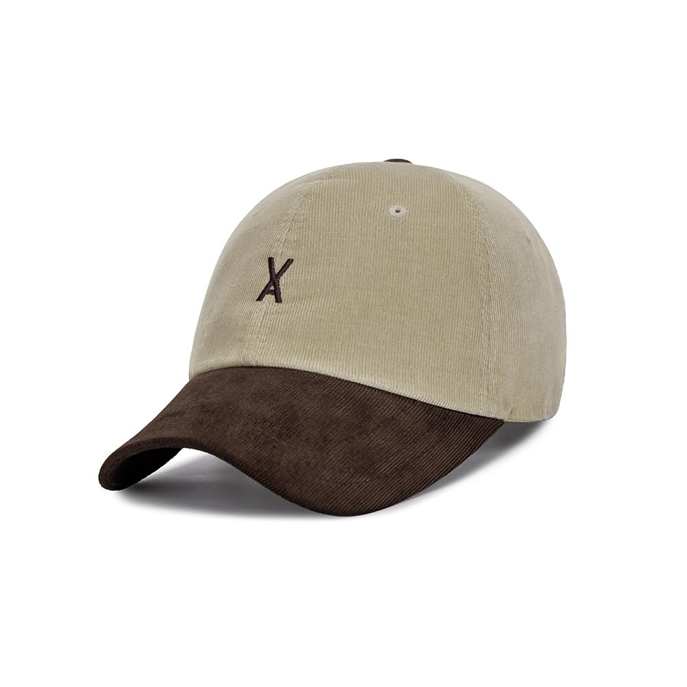 VA Corduroy Two Tone Ball Cap Brown