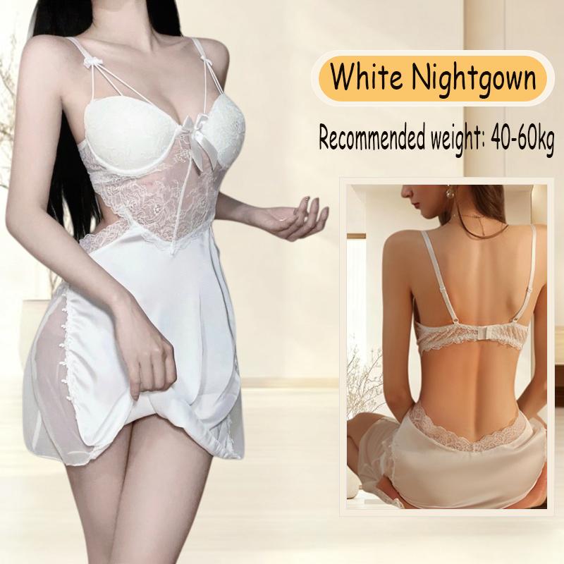 

Женская Ультра-Сексуальная Ночная Рубашка Флиртующий Комплект Нижнего Белья Для Ролевых Игр И Соблазнения Один Размер Подарок на День Рождения One Size