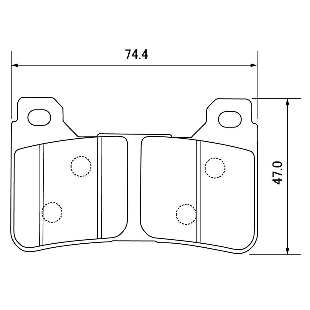 Daytona Brake Pad for Motorcycles Hyper Sintard Pad (Sintered Metal Pad) CBR1000R(04-05) CBR1000RR (06-09)