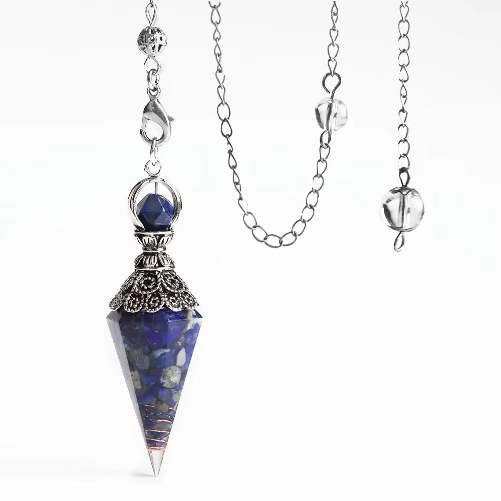 Unisex Starry Sky Obsidian Pendant Necklace - Trendy Couple Gift