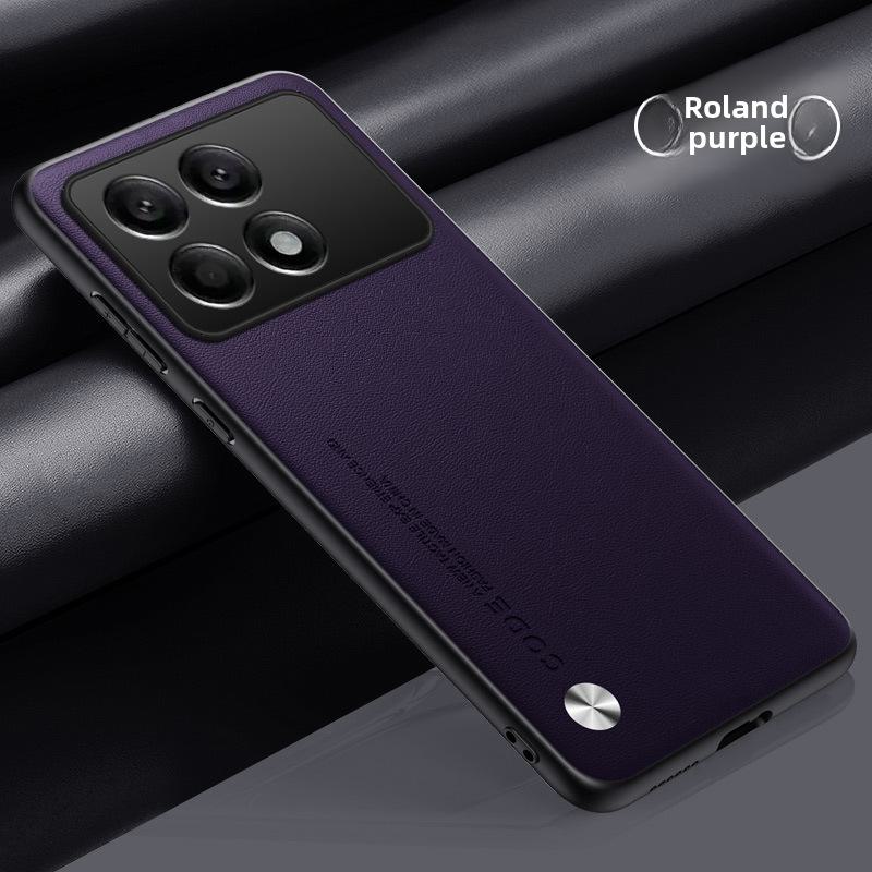 Kožené pouzdro s plným krytím Redmi K70 Pro Extreme Edition, ochranná skořepina K60/K50/K40 – design proti pádu.