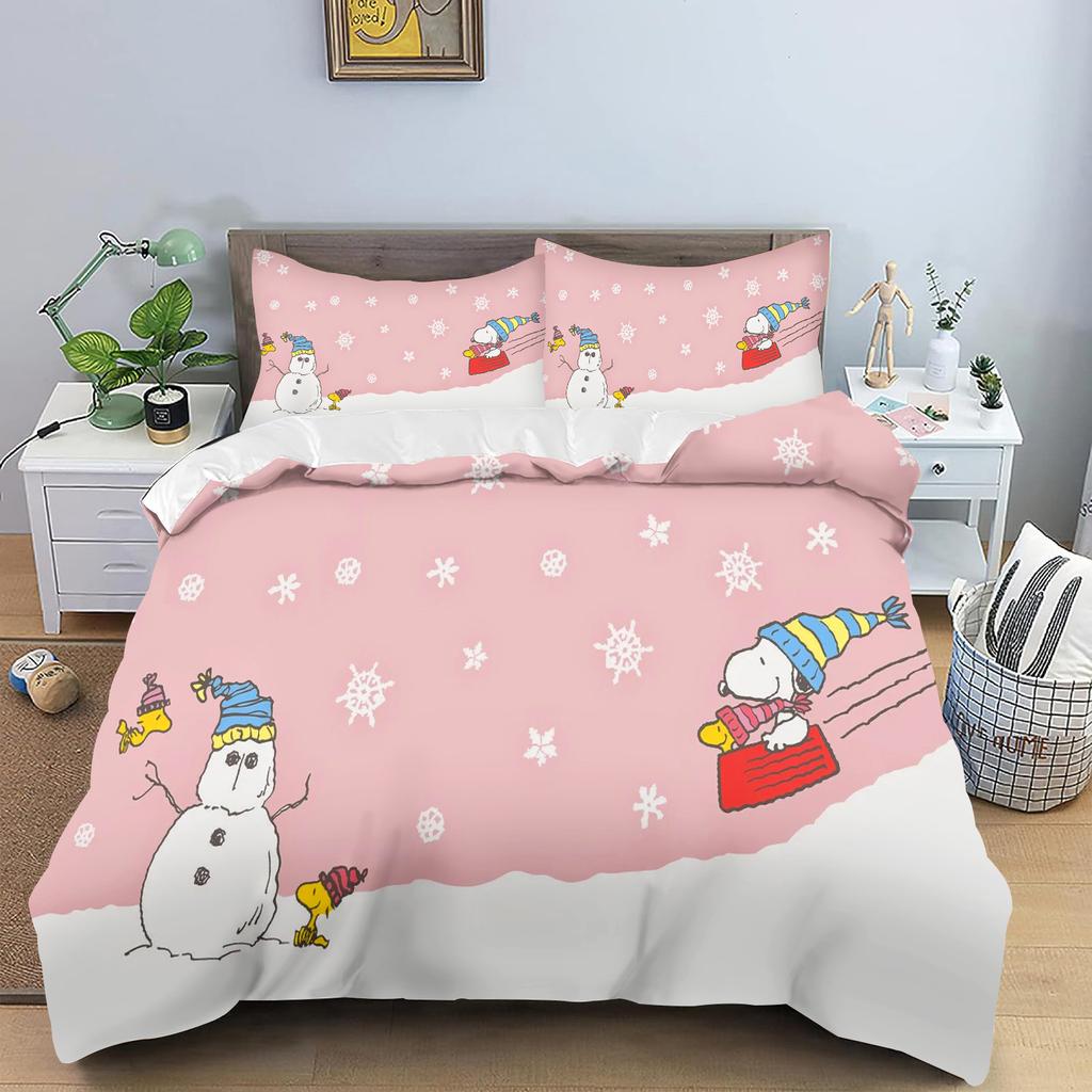 Anime Duvet Cover Set Comforte Printed Cartoon Twin Size Bedding Sets Christmas Gifts 3-piece