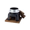 Portable Alcohols Burners Stove Cooking Pot with Wood Lid For Outdoor Picnics Hiking And Indoor Rice Making Cookware Set