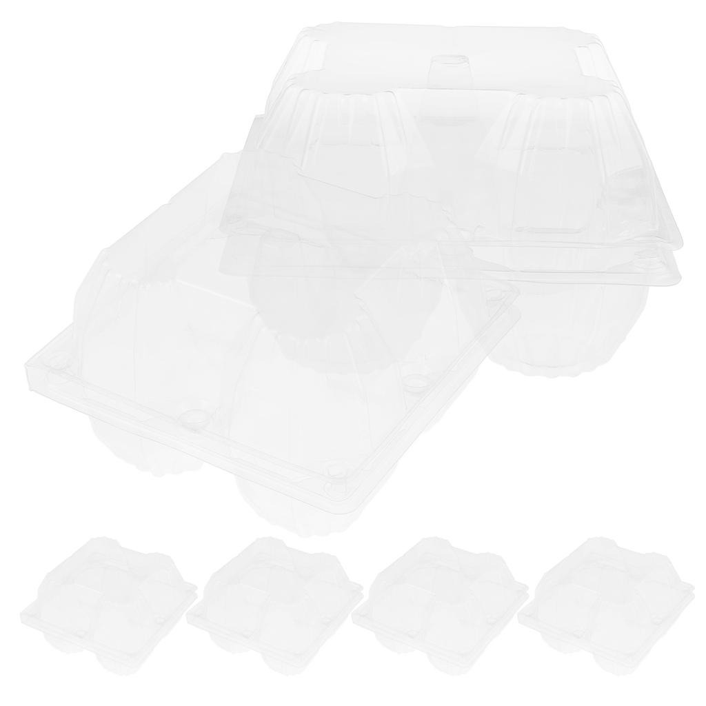 6pcs Goose Egg Packaging Box Clear PVC Cartons for Refrigerator Display Tray Large Egg Holder Plastic Carton Storage