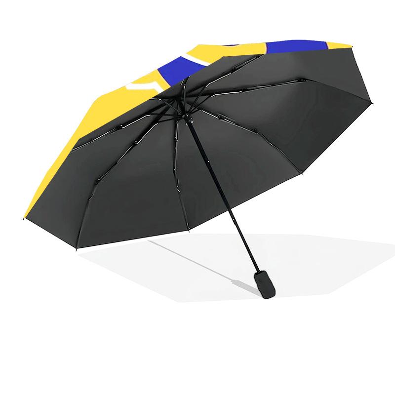 Rams Team Spirit Printed Automatic Umbrella, 8-Frame for Travel, camping, Casual Umbrella, Essential Gift for for family and friends