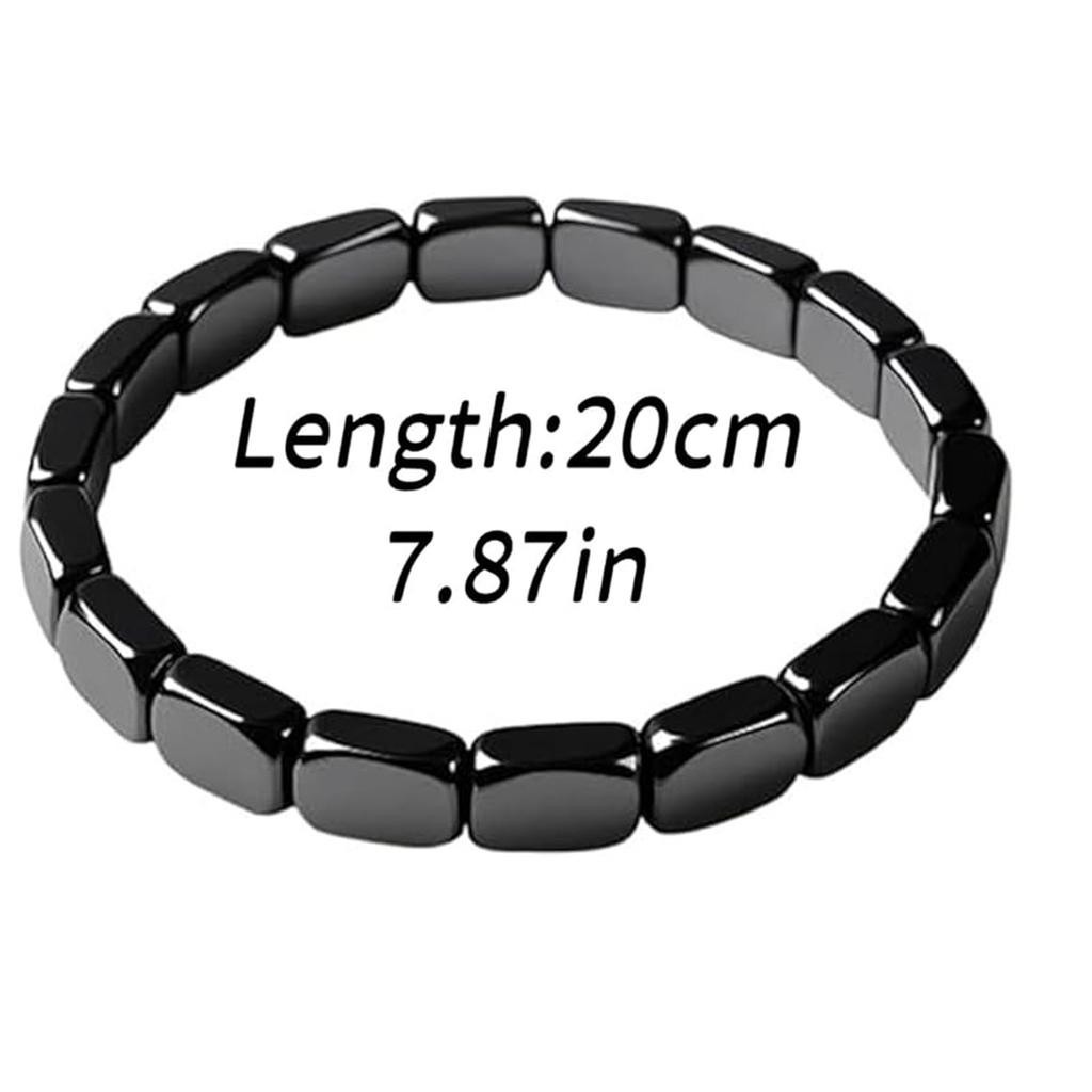 Armbanden Cadeaus Mannen, Herwint Mannelijke Energie, Natuurlijke Hematiet Steen Kralen Stretch Armbanden Herwin Je Scherpte Zelfvertrouwen