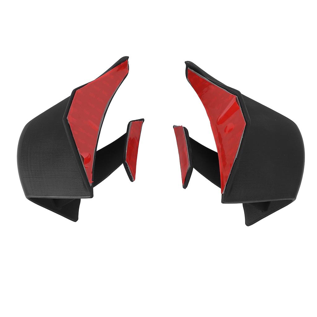 1 Pair Motorcycle Winglet Fairing Reduce Vibration Enhanced Aerodynamics Matte Black Replacement for Suzuki R1000R