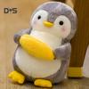 Pinguino di cartone animato da 25 cm con frutta e verdura peluche peluche regalo per bambini bambola morbida
