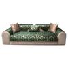 Fashion Black Anti-slip Couch Covers for Living Room, Luxury Towel, Gold Edge, Thicken Chenille Sofa Cover, Cloud Pattern,